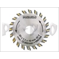 Kreissägeblatt, hartmetallbestückt, 50 mm (20 Zähne)