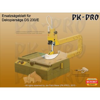 Super-Cut-Laubsägeblatt für Holz, fein verzahnt, (No. 3: 20 Zähne auf 25 mm), 12 Stück