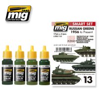 A.MIG-7143 Russian Greens 1956 To Present (4x17mL)