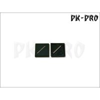 25mm x 25mm Bases Diagonal Slotted (Magnet Slot + offener Miniature Slot) (10x)