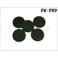 40mm rund Bases (Magnet Slot + 3x Stiftverbindung + optionaler Miniatur Slot) (5x)