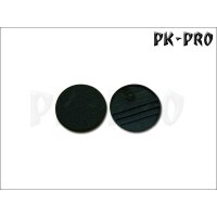 40mm rund Bases Textured (Magnet Slot + 2x optional Miniature Slot) (5x)