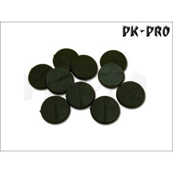 32mm rund Bases (Magnet Slot + optional Miniature Slot) (10x)