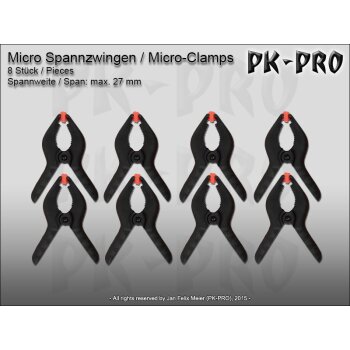 Micro Spannzwingen 23mm (8x)