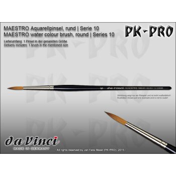 DaVinci MAESTRO Water Colour Brush Round - Series 10 - Size 5/0