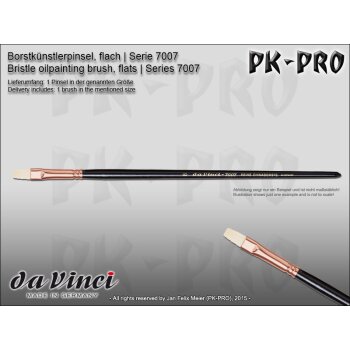 DaVinci Bristle Oilpainting Brush Flats - Series 7007 - Size 10