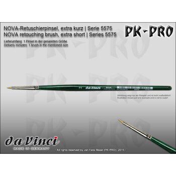 DaVinci NOVA Retouching Brush Extra Short - Series 5575 - Size 1
