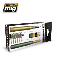 A.MIG-7124 WWII Ammunition Colors (6x17mL)