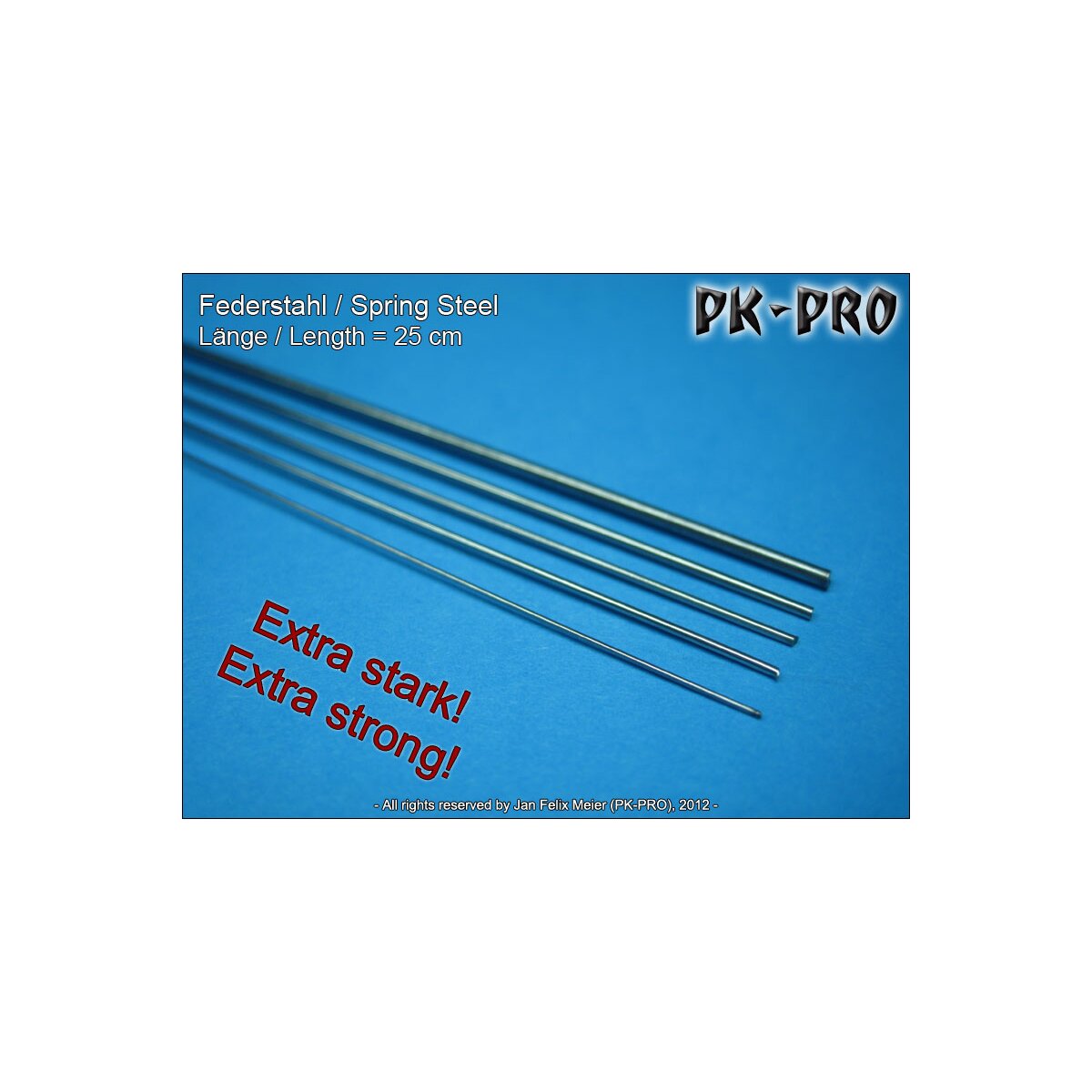 PK PRO Spring Steel Wire 0.5mm (25cm)