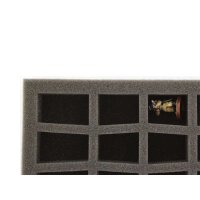 FS040C5BO 40 mm Full-Size Schaumstoff mit 45 konischen Fächern und angeklebtem Boden (wird für Sie bestellt/kein Lagerartikel)