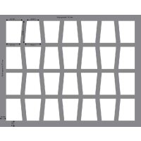 FS050C4BO 50 mm Full-Size Schaumstoffeinlage mit 28 großen Fächern (Terminatoren) und mit angeklebtem Boden (will be ordered for you/not a stock item)