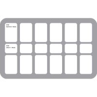 HS035BF01BO 35 mm Half-Size Schaumstoff mit angeklebtem Boden FOW - 12 Medium & 6 Small Bases (wird für Sie bestellt/kein Lagerartikel)