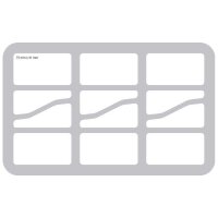 HS035BF03BO 35 mm Half-Size Schaumstoff mit angeklebtem Boden FOW - 6 große Panzer (wird für Sie bestellt/kein Lagerartikel)