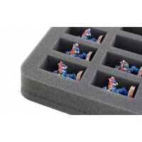 HS035BO 35 mm Half-Size Schaumstoff mit 16 Fächern und angeklebtem Boden (wird für Sie bestellt/kein Lagerartikel)