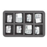 HS050BF02BO 50 mm Half-Size Schaumstoff mit angeklebtem Boden FOW - 8 Large Bases (wird für Sie bestellt/kein Lagerartikel)