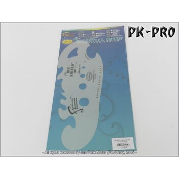 IWATA-ARTOOL Freihandschablone The Big Shield-(FH 7 SP)