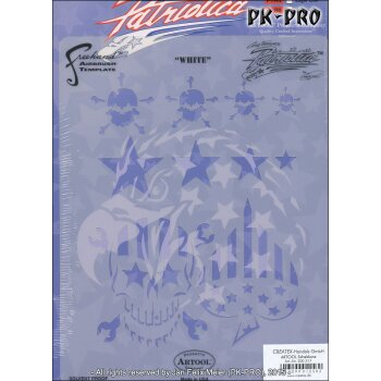 IWATA-ARTOOL Patriotica Schablone White-(PTR 2 SP)