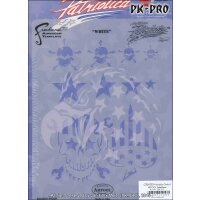 IWATA-ARTOOL Patriotica Schablonen-Set (All 4)-(PTR 5 SP)
