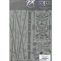 IWATA-ARTOOL FX Schablone Tiki-Madness-(KFX 1SP)