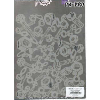 IWATA-ARTOOL FXII Schablone Nutz N Boltz-(FXII 9SP)