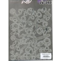 IWATA-ARTOOL FXII Schablone Nutz N Boltz-(FXII 9SP)