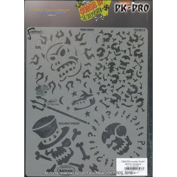 IWATA-ARTOOL Curse of Skullmaster Schablone-(FH SK13 SP)