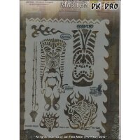 IWATA-ARTOOL Tiki Master Schablone Kona Tiki-(FH TM 2)