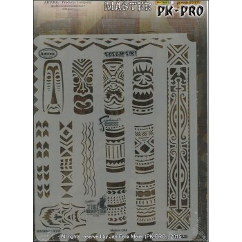 IWATA-ARTOOL Tiki Master Schablone Totem Tiki-(FH TM 5)