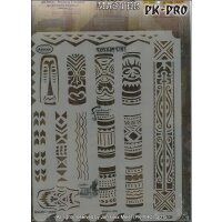 IWATA-ARTOOL Tiki Master Schablone Totem Tiki-(FH TM 5)