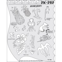 IWATA-ARTOOL Tiki Master Schablone Aloha Spirit-(FH TM 6)