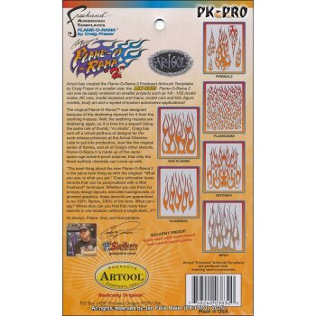 IWATA-ARTOOL Flame-o-Rama2 Mini-Schablonen-Set-(FH FOR 2 MS)