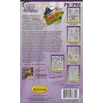 IWATA-ARTOOL Curse of Skullmaster Mini-Schablonen-(FH SK15 MS)