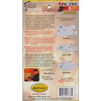 IWATA-ARTOOL True Fire Mini-Schablonen-Set (9)-(FH TF1 MS)