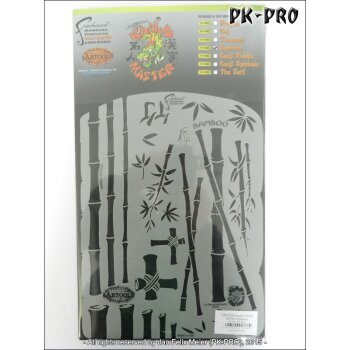 IWATA-ARTOOL Kanji Master Schablone Bamboo-(FH KM 4)