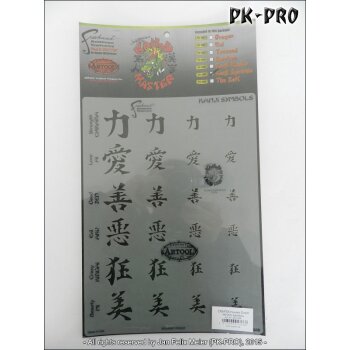 IWATA-ARTOOL Kanji Master Schablone-(FH KM 6)