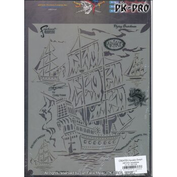 IWATA-ARTOOL Piracy Schablone Flying Dutchman-(FH PRY 5)