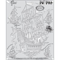 IWATA-ARTOOL Piracy Schablone Flying Dutchman-(FH PRY 5)
