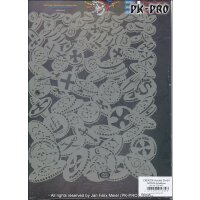 IWATA-ARTOOL Piracy Schablone Pieces of Eight-(FH PRY 6)