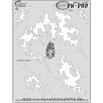 IWATA-ARTOOL FX4 Schablone Digital Camo-(FH FX 426)