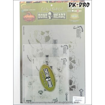 IWATA-ARTOOL Bone Headz Schablonen-Set (4)-(FH BH 1)