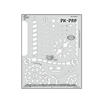 IWATA-ARTOOL Steampunk FX Schablone Mechanix-(FH SPFX 2)