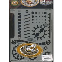 IWATA-ARTOOL Steampunk FX Schablone Mechanix-(FH SPFX 2)