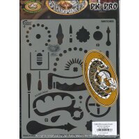 IWATA-ARTOOL Steampunk FX Schablone Switches-(FH SPFX 4)