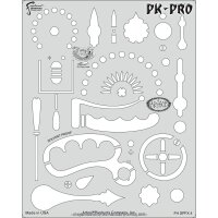 IWATA-ARTOOL Steampunk FX Schablone Switches-(FH SPFX 4)