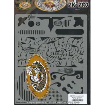 IWATA-ARTOOL Steampunk FX Schablonen-Set (All 6)-(FH SPFX 7)