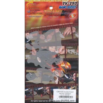 IWATA-ARTOOL Nano-Schablonen True Fire (3)-(FH NS 3)