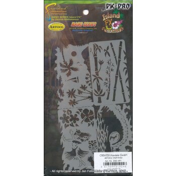 IWATA-ARTOOL Nano-Schablone Island FX-(FH NS 4)
