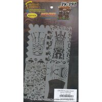 IWATA-ARTOOL Nano-Schablone Tikiville-(FH N S6)