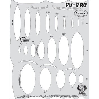 IWATA-ARTOOL OVAL FX Schablone-(FH BLTFX 2)