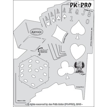 IWATA-ARTOOL GAMBLIN FX Schablone-(FH BLTFX 3)